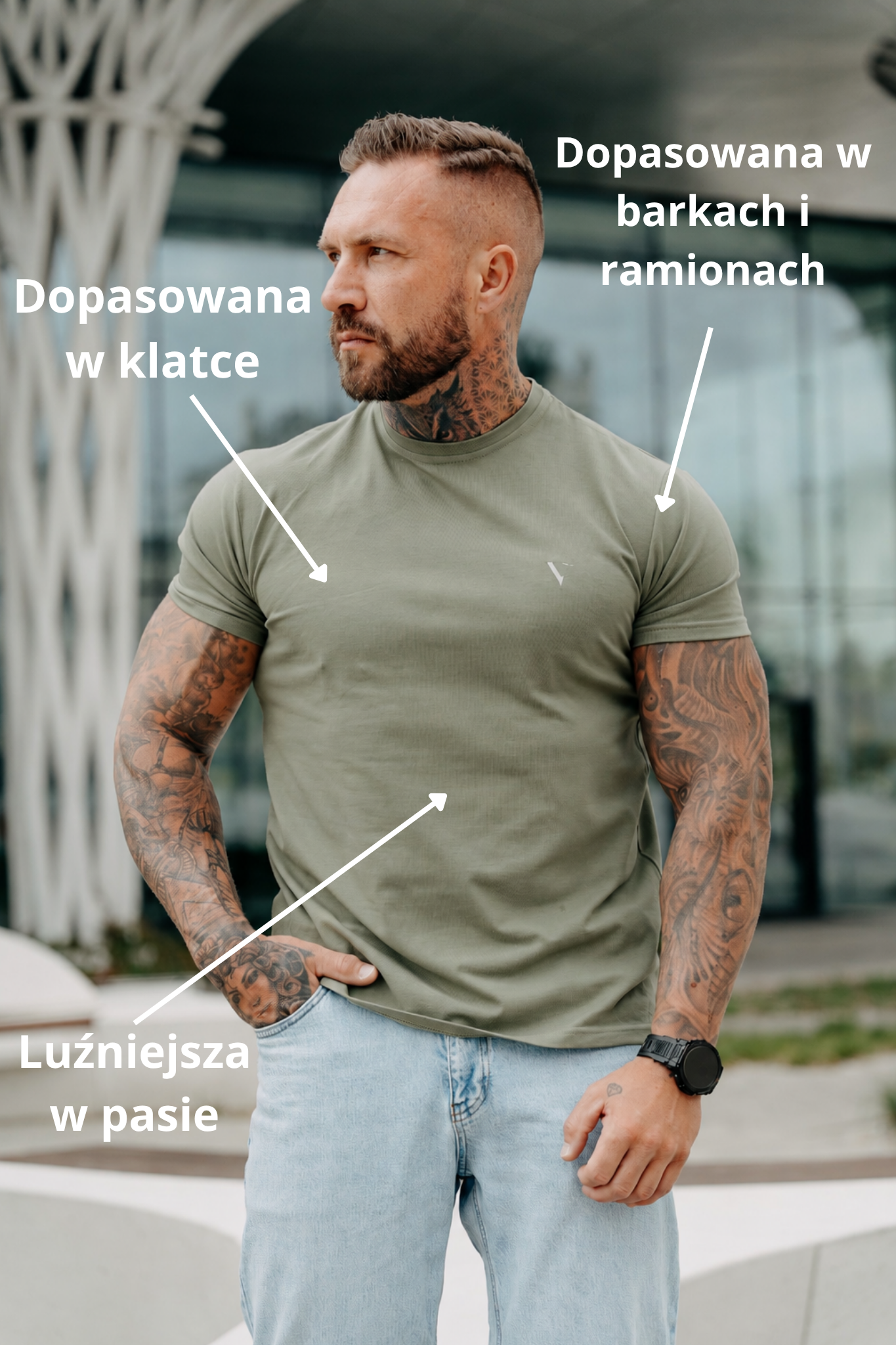 T-shirt muscle fit